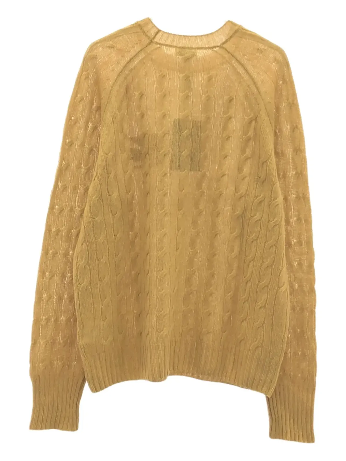 Etro ビンテージ 2022年 カシミヤ混 ケーブル編み セーター - Yellow - 画像2