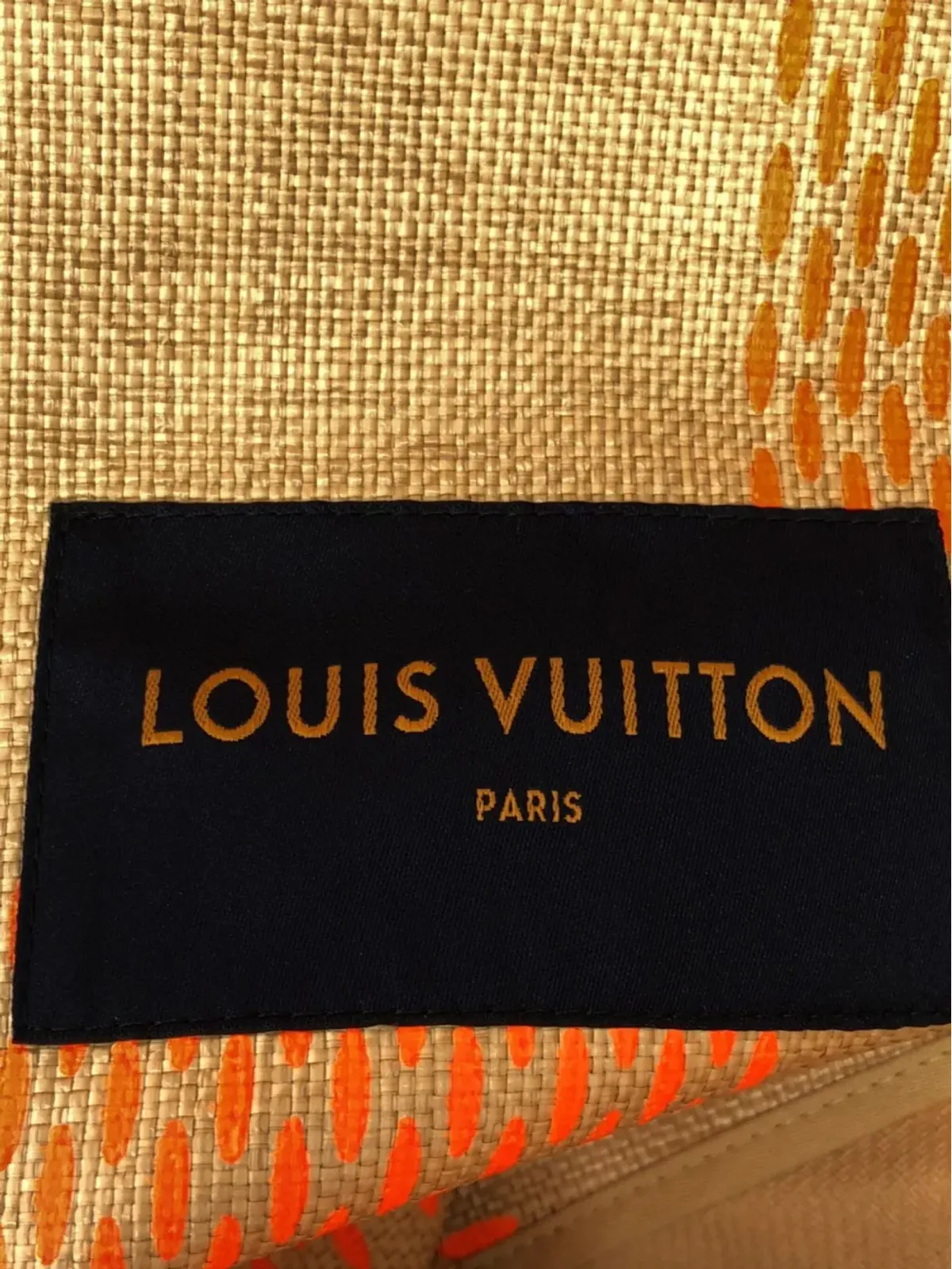 Louis Vuitton Vintage チェック柄コート（オレンジ） - 画像5