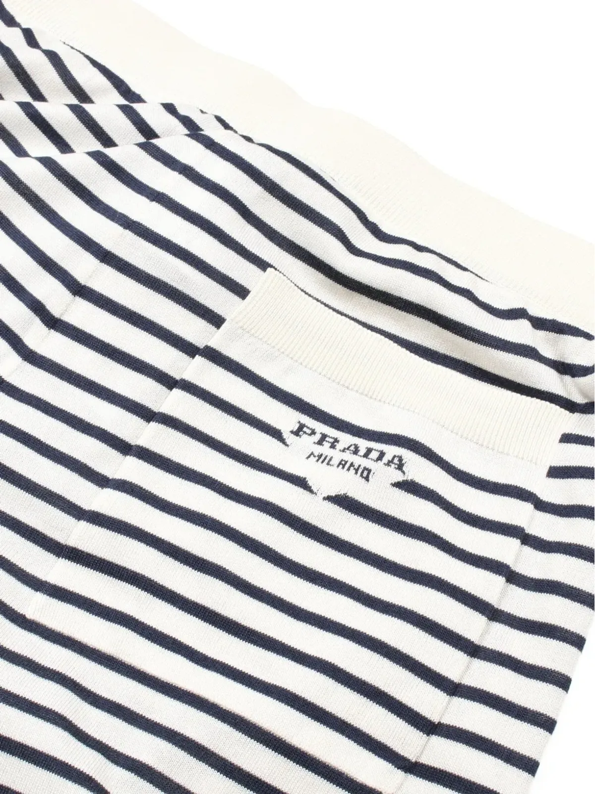 Prada Pre-Owned ストライプショーツ（ホワイト） - 画像3