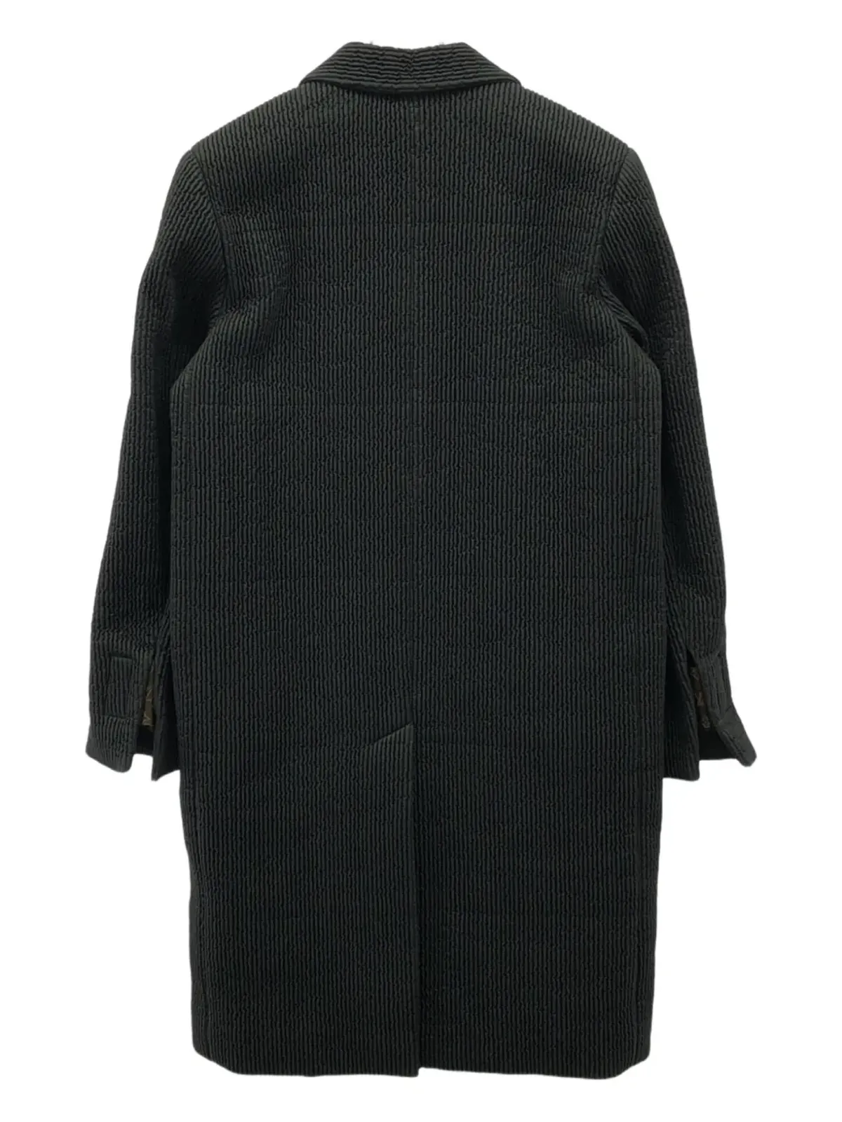 Louis Vuitton Pre-Owned 20年代キルティングポケットコート - ブラック - 画像2