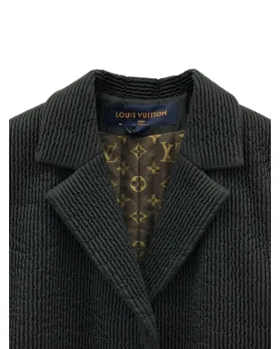 Louis Vuitton Pre-Owned 20年代キルティングポケットコート - ブラック - サムネイル3