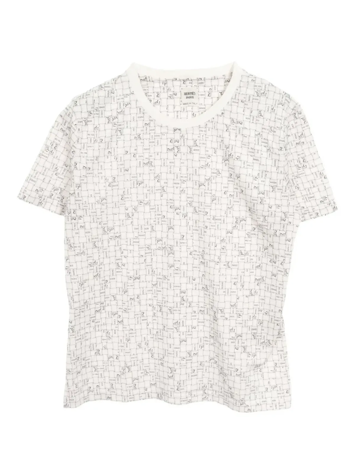 Hermès ビンテージ 2010年代 Bolduc クルーネック Tシャツ - White - 画像1