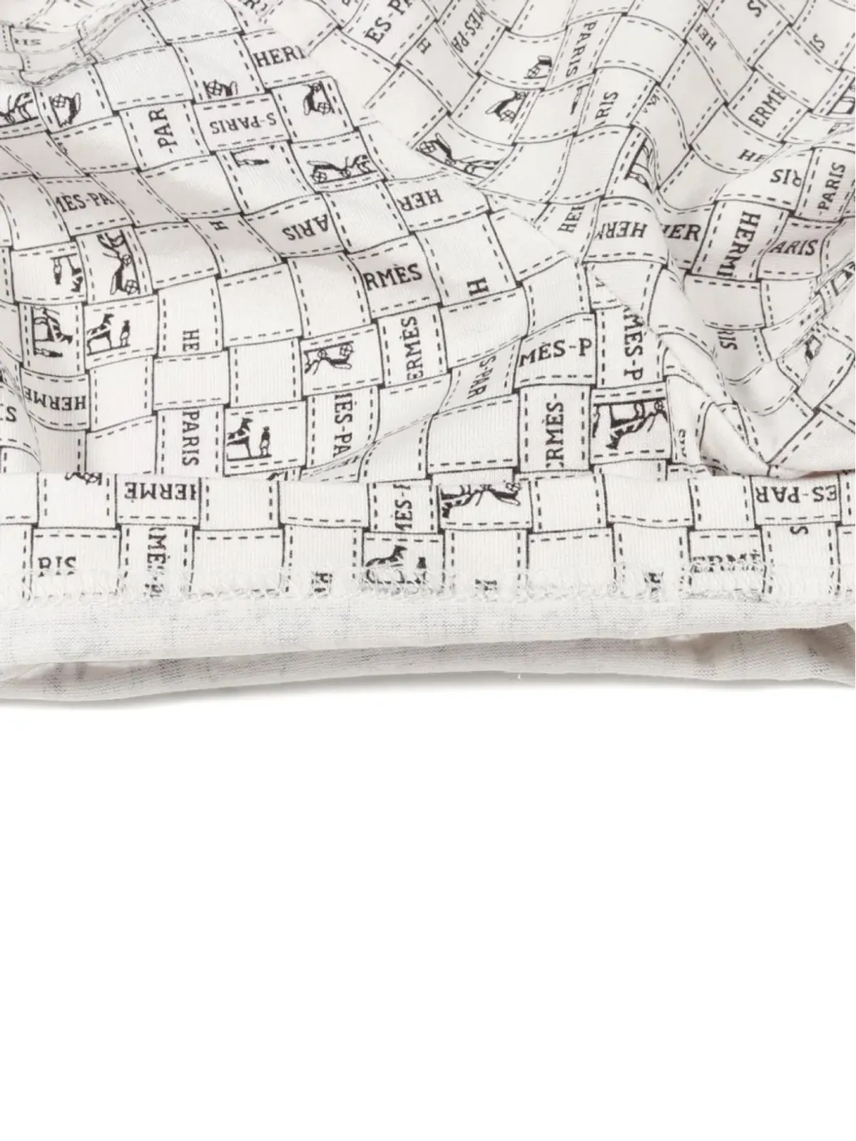Hermès ビンテージ 2010年代 Bolduc クルーネック Tシャツ - White - 画像5