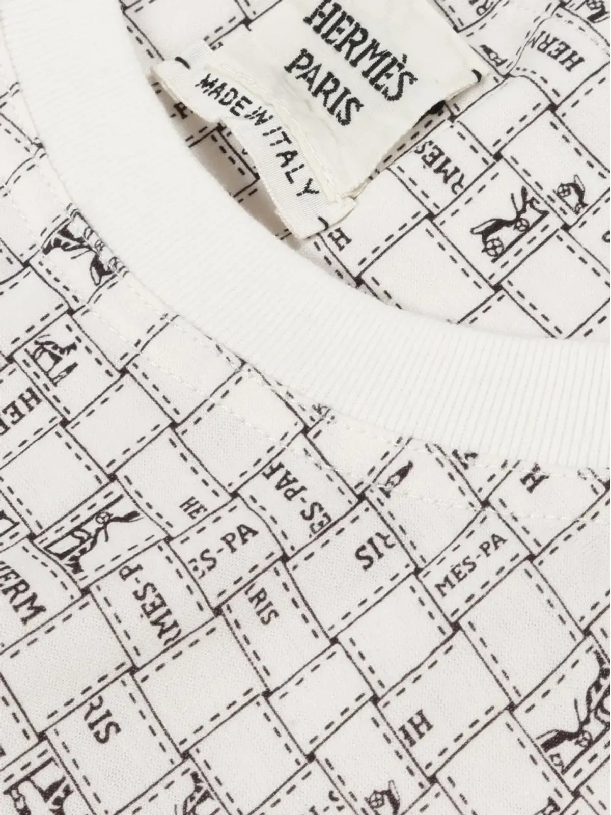 Hermès ビンテージ 2010年代 Bolduc クルーネック Tシャツ - White - 画像3
