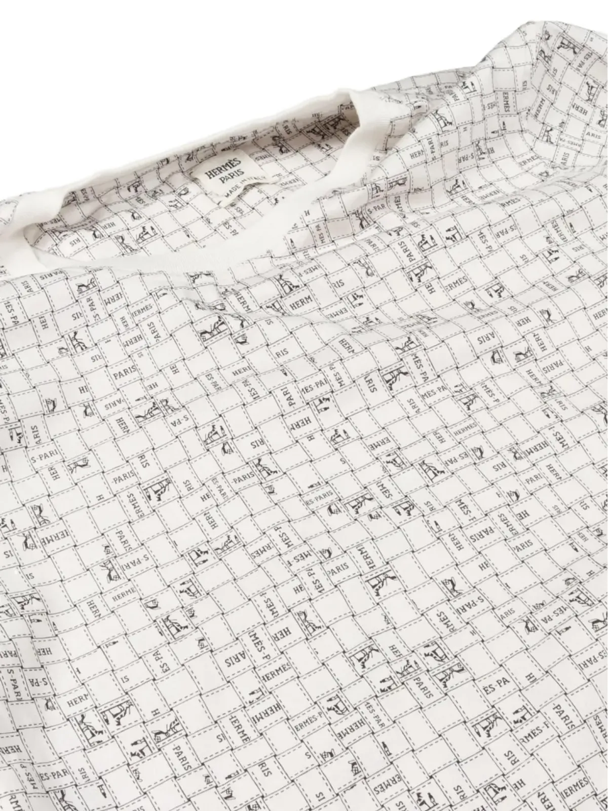 Hermès ビンテージ 2010年代 Bolduc クルーネック Tシャツ - White - 画像4