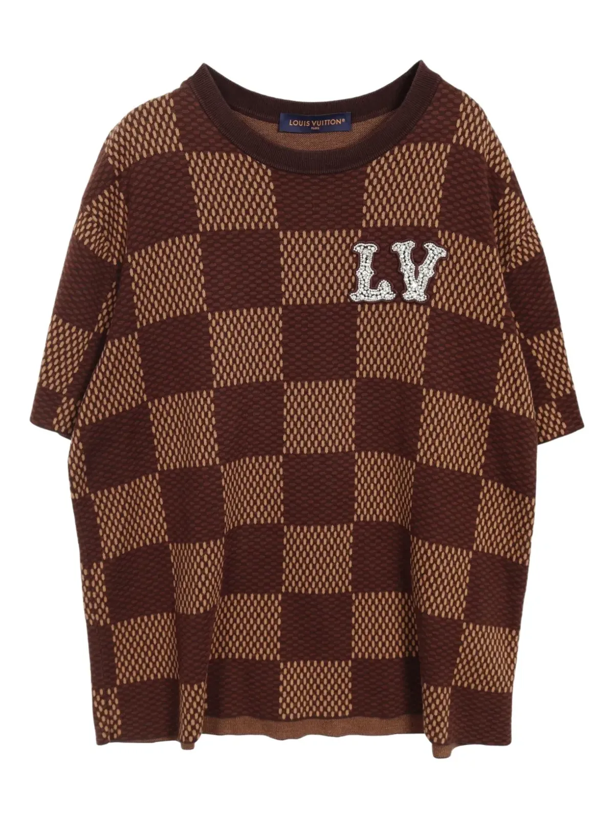 Louis Vuitton Pre-Owned Damier Ebène柄 Tシャツ - 画像1