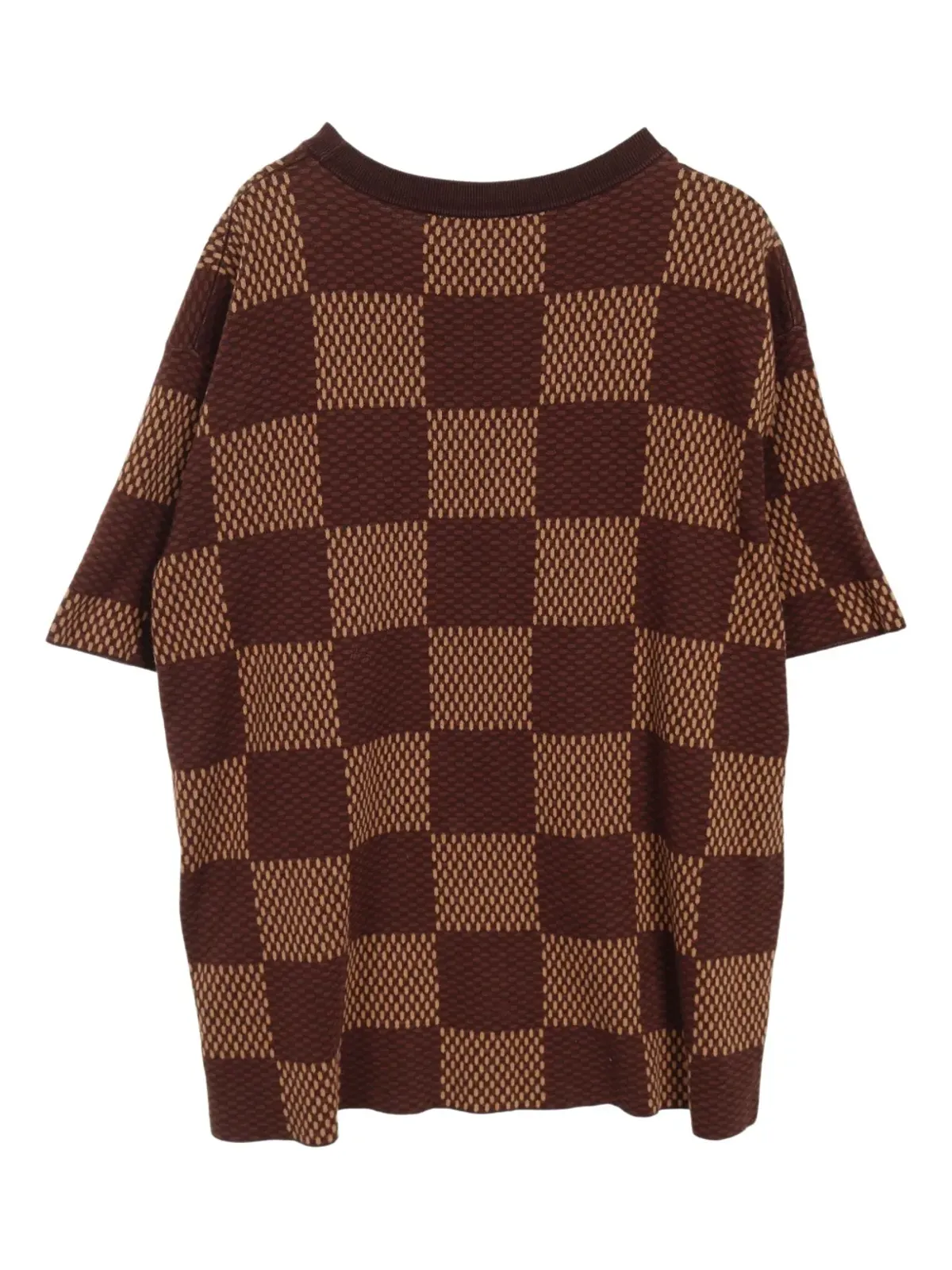 Louis Vuitton Pre-Owned Damier Ebène柄 Tシャツ - 画像2