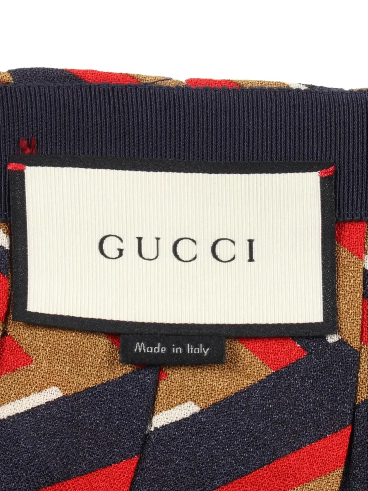 Gucci Pre-Owned 2010s プリーツ柄スカート - ブラウン - 画像4
