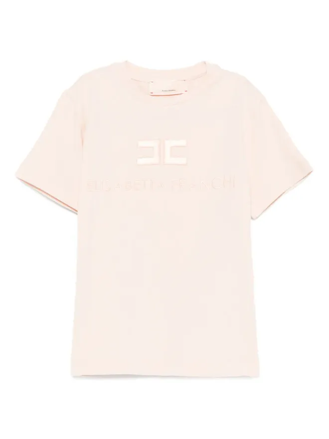 Elisabetta Franchi La Mia Bambina Elisabetta Franchi La Mia Bambina ロゴ刺繍 コットン Tシャツの商品画像