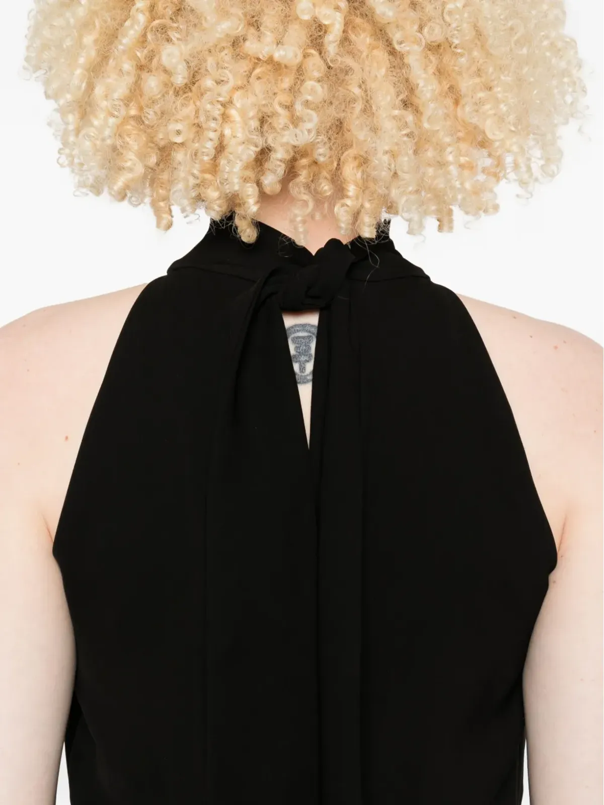 Max Mara ホルターネック・シースミディドレス - ブラック - 画像5