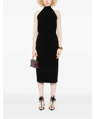 Max Mara ホルターネック・シースミディドレス - ブラック - サムネイル2