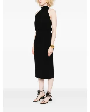 Max Mara ホルターネック・シースミディドレス - ブラック - サムネイル3