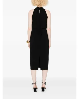 Max Mara ホルターネック・シースミディドレス - ブラック - サムネイル4