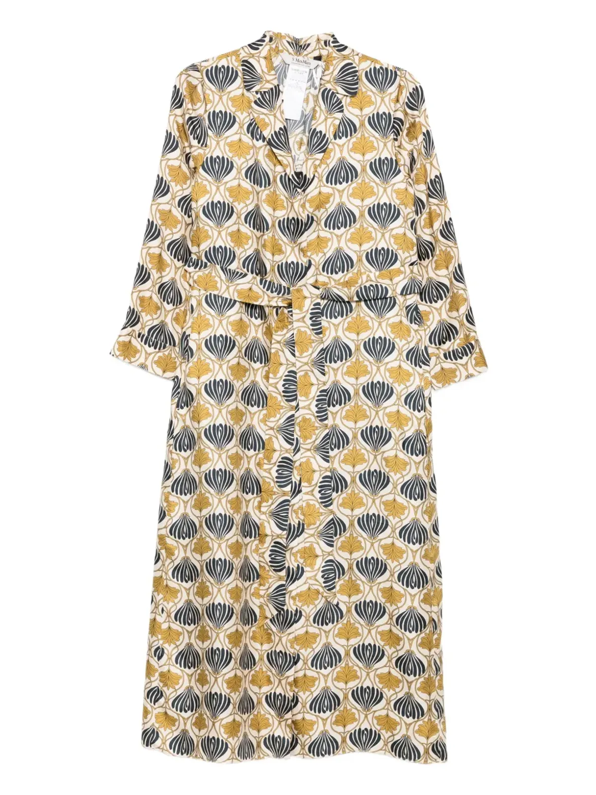 S Max Mara ベルト付きシルクドレス - 画像1