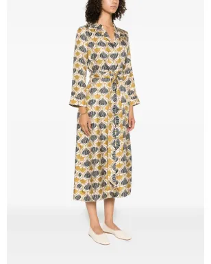 S Max Mara ベルト付きシルクドレス - サムネイル3