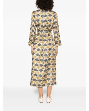 S Max Mara ベルト付きシルクドレス - サムネイル4