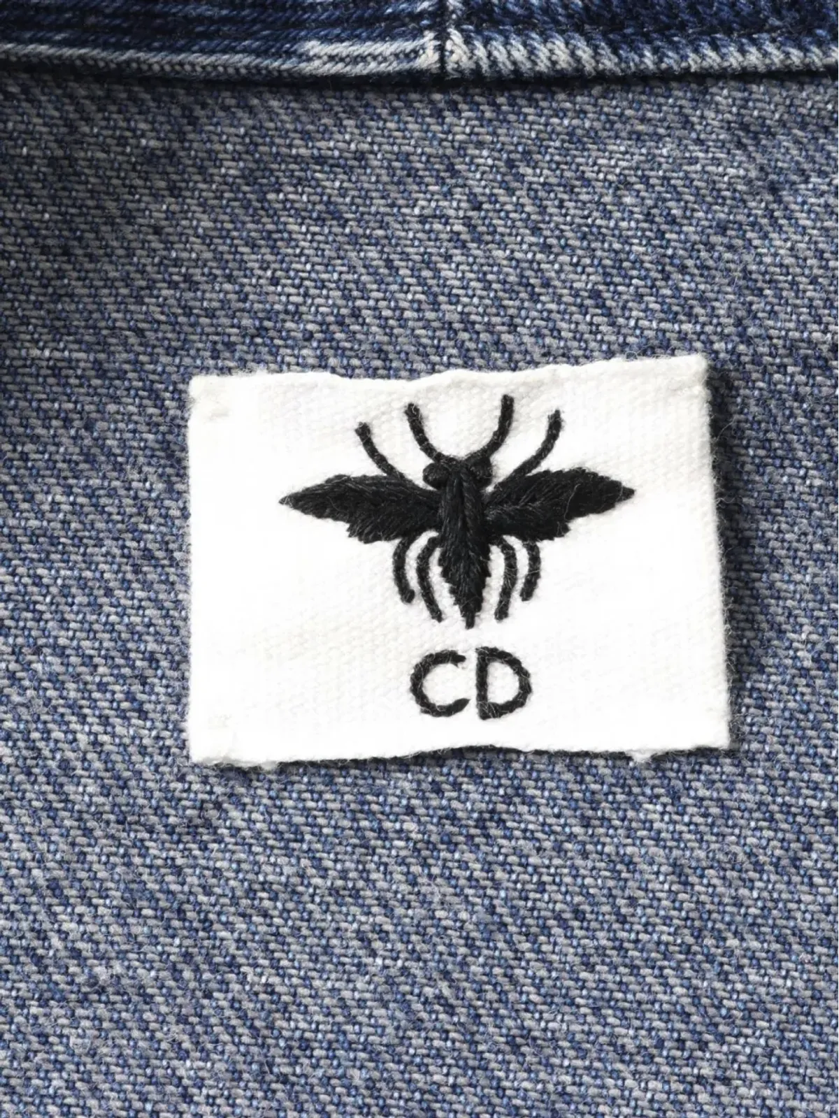 Christian Dior Pre-Owned ビー刺繍入りデニムジャケット - 画像3