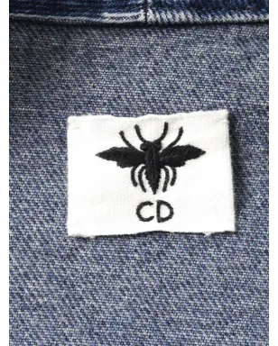 Christian Dior Pre-Owned ビー刺繍入りデニムジャケット - サムネイル3