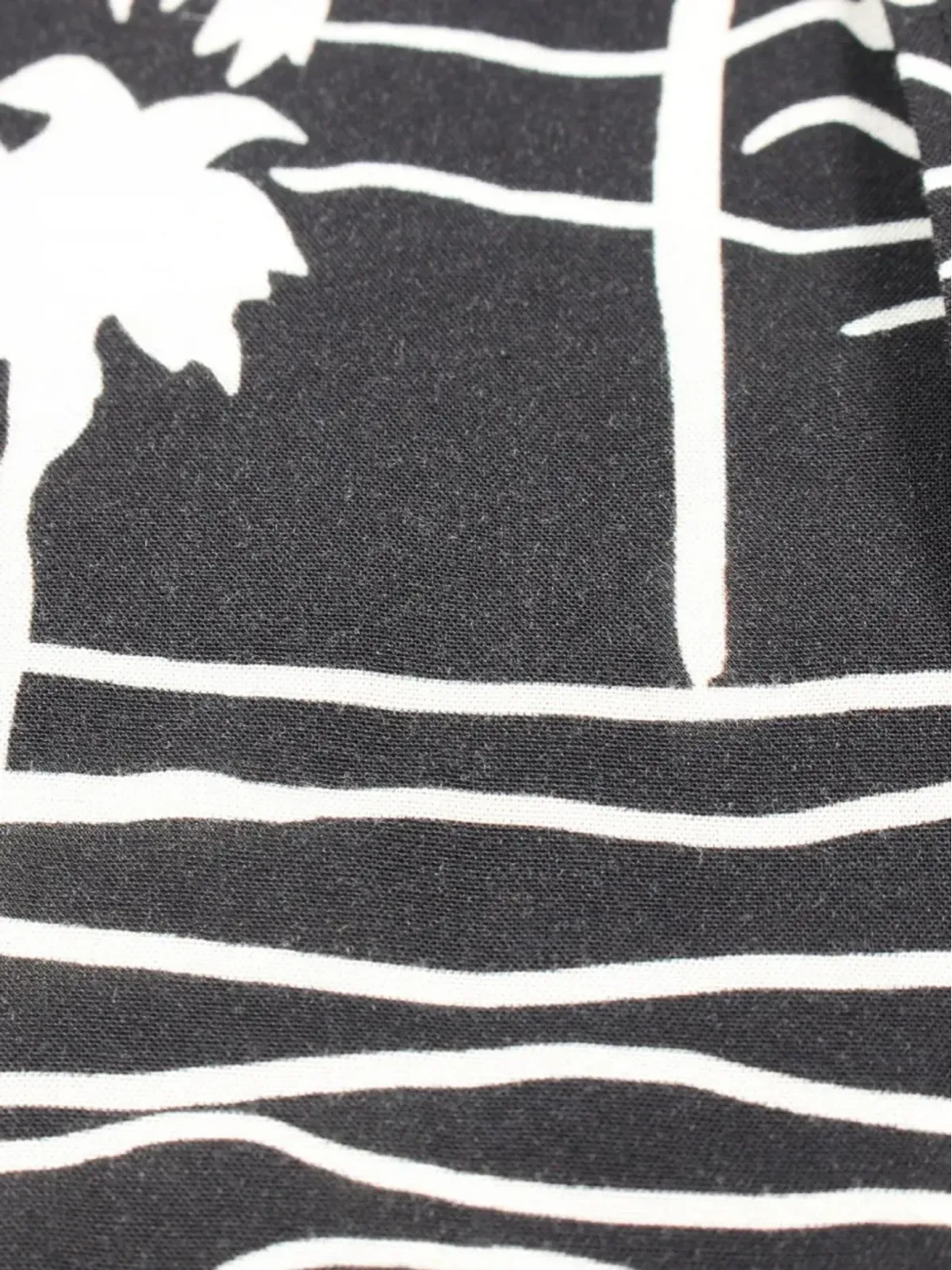 Celine Pre-Owned パームツリー柄シャツ ブラック - 画像3