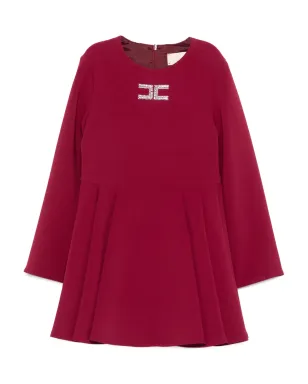 Elisabetta Franchi La Mia Bambina ロゴ入りフレアドレス - サムネイル1