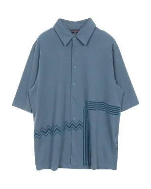 Louis Vuitton ビンテージ 2010s zigzag cotton shirt - Blue - サムネイル1