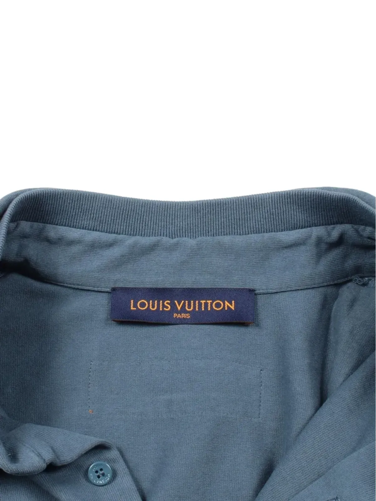Louis Vuitton ビンテージ 2010s zigzag cotton shirt - Blue - 画像5