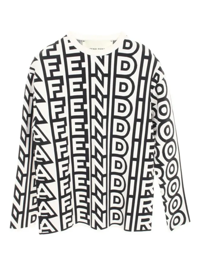 Fendi Pre-Owned Fendi Pre-Owned x Marc Jacobs 2000年柄ニットジャンパーの商品画像