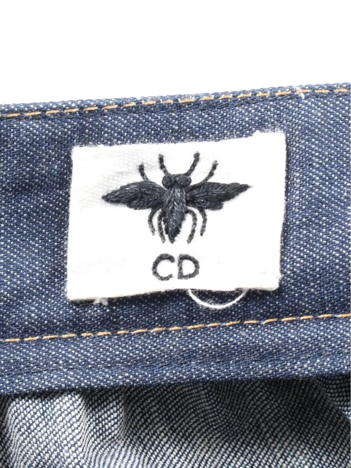 Christian Dior Pre-Owned 2010s プリーツデニムスカート - ブルー - 画像5