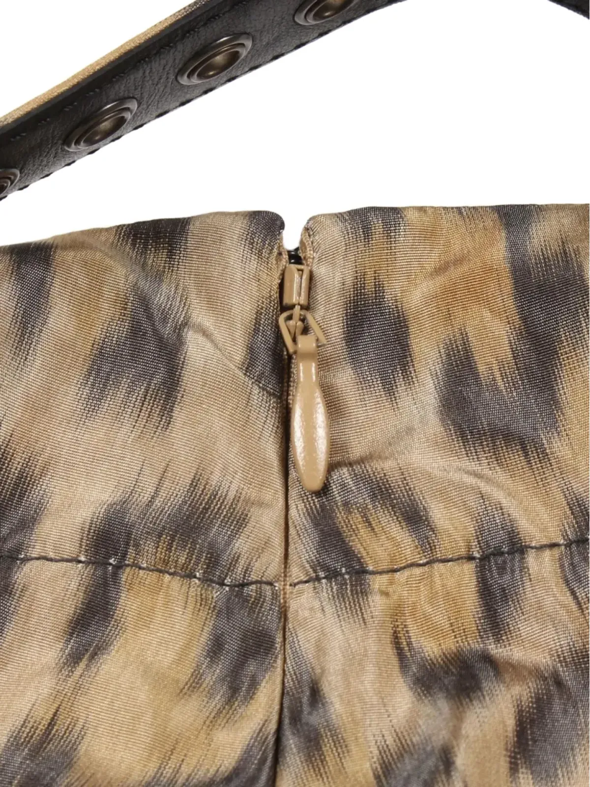 Christian Dior Pre-Owned レオパード柄シルクスカート - 画像3