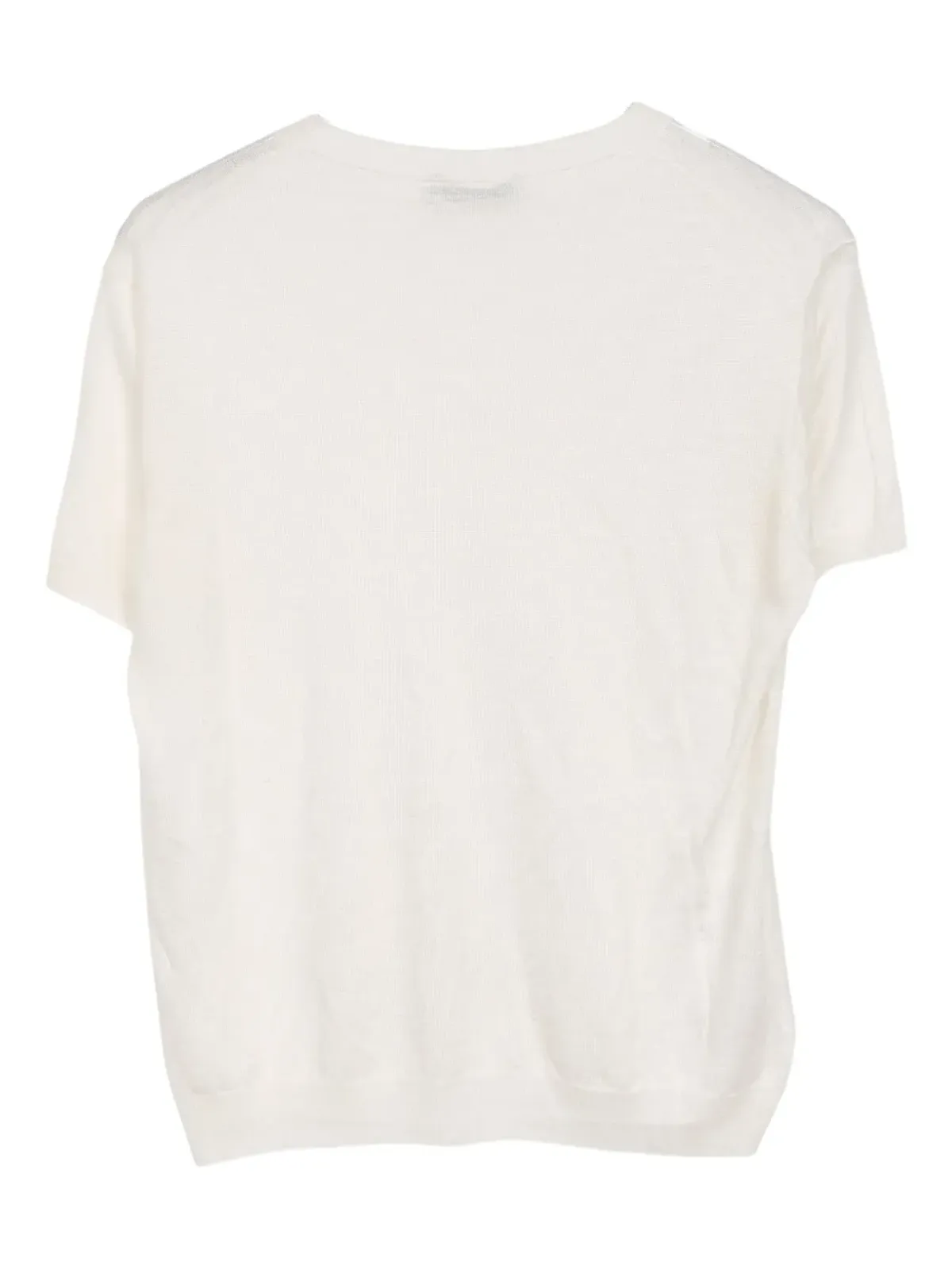 Prada Pre-Owned 2010s クルーネック・ニット・シルクトップ - White - 画像2
