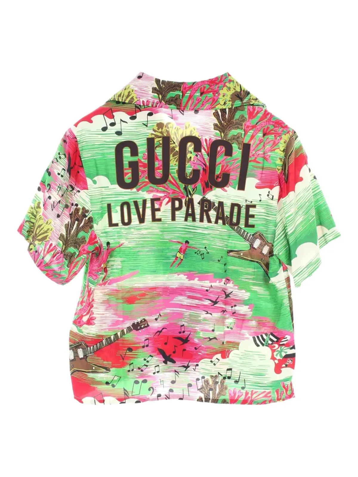 Gucci Pre-Owned Love Parade シャツ グリーン - 画像2