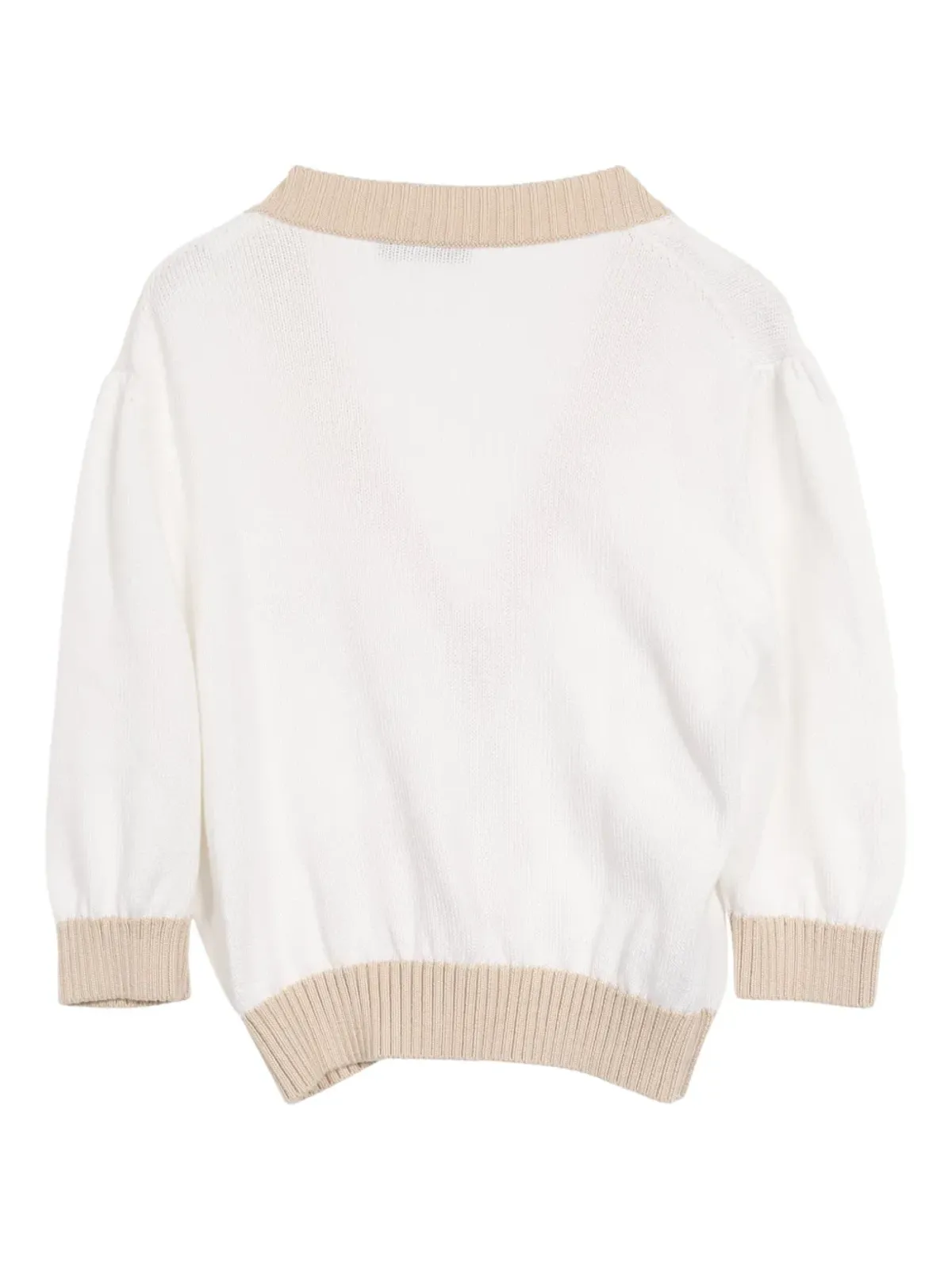 Prada Pre-Owned 2010s ribbed cotton cardigan - White - 画像2