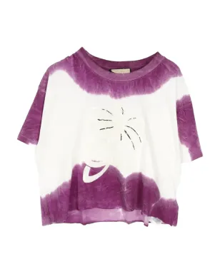 Gucci Pre-Owned 2010s sequin-embellished T-shirt - WHITE, PURPLE - サムネイル1