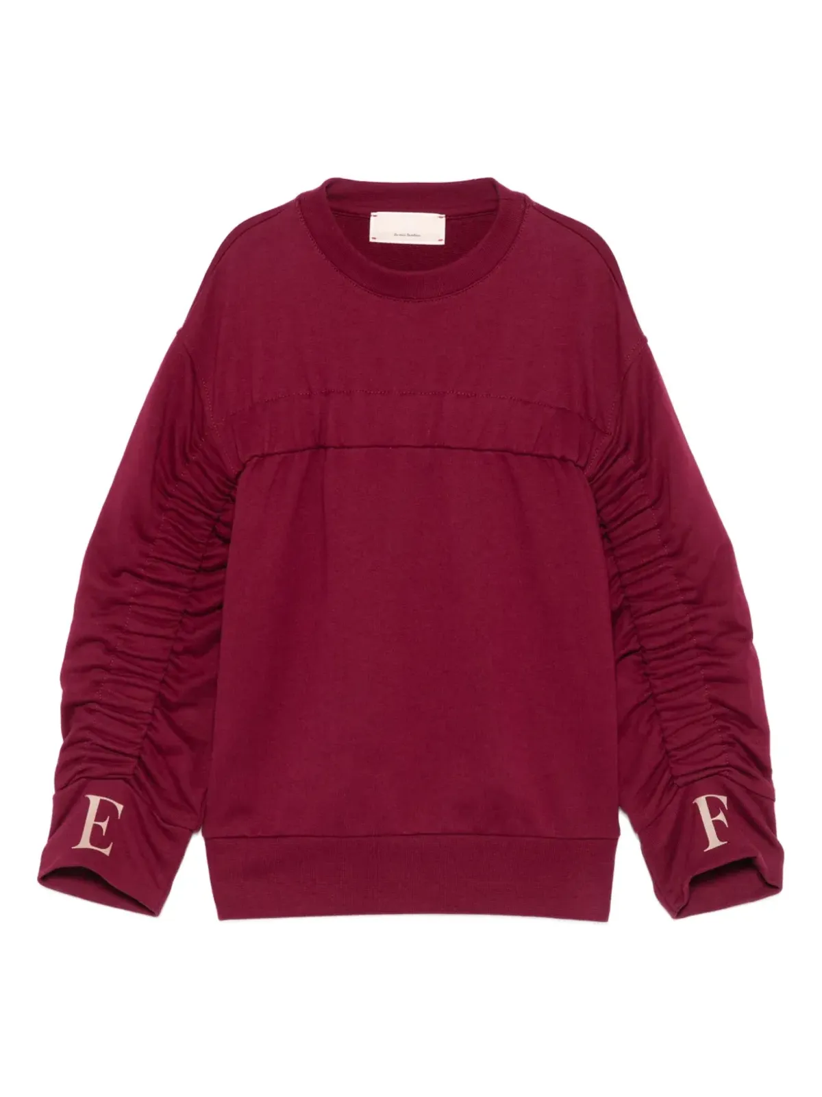 Elisabetta Franchi La Mia Bambina gathered-sleeve sweatshirt - 画像1