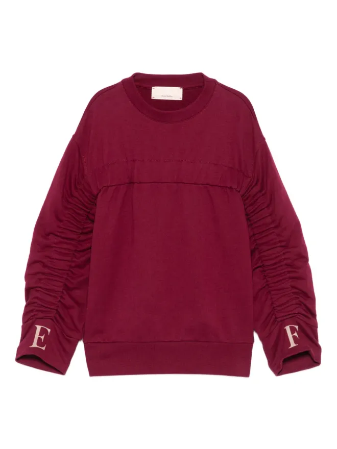 Elisabetta Franchi La Mia Bambina Elisabetta Franchi La Mia Bambina gathered-sleeve sweatshirtの商品画像
