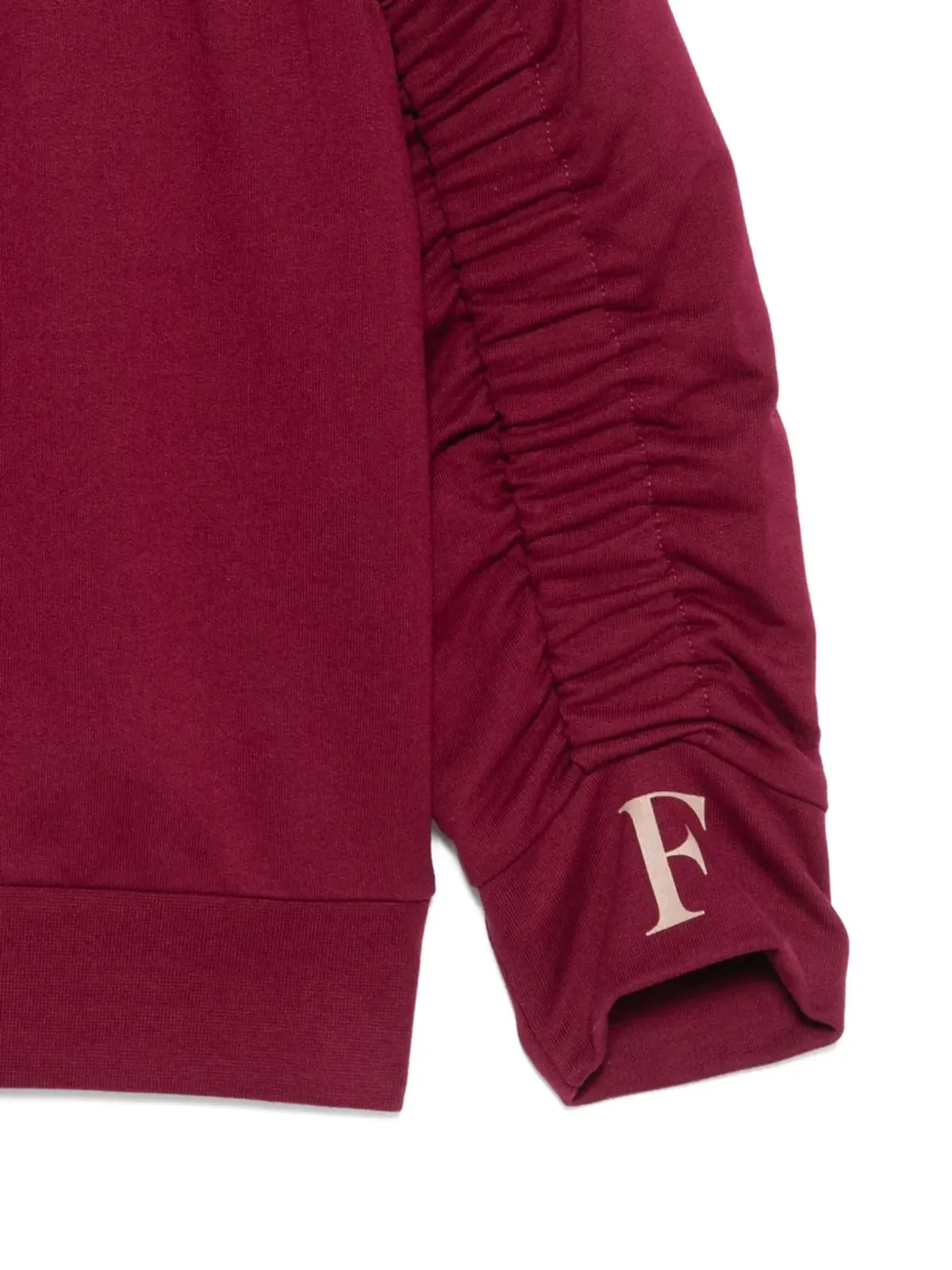 Elisabetta Franchi La Mia Bambina gathered-sleeve sweatshirt - 画像3