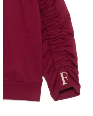 Elisabetta Franchi La Mia Bambina gathered-sleeve sweatshirt - サムネイル3