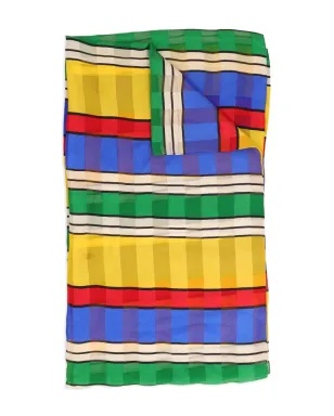 Vintage ストライプ柄シルクスカーフ - サムネイル2