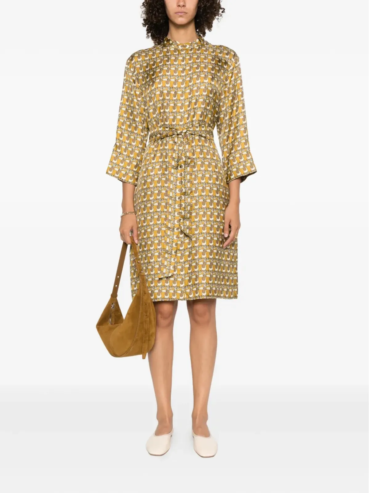 Max Mara トゥーカンプリント シルクドレス - 画像2