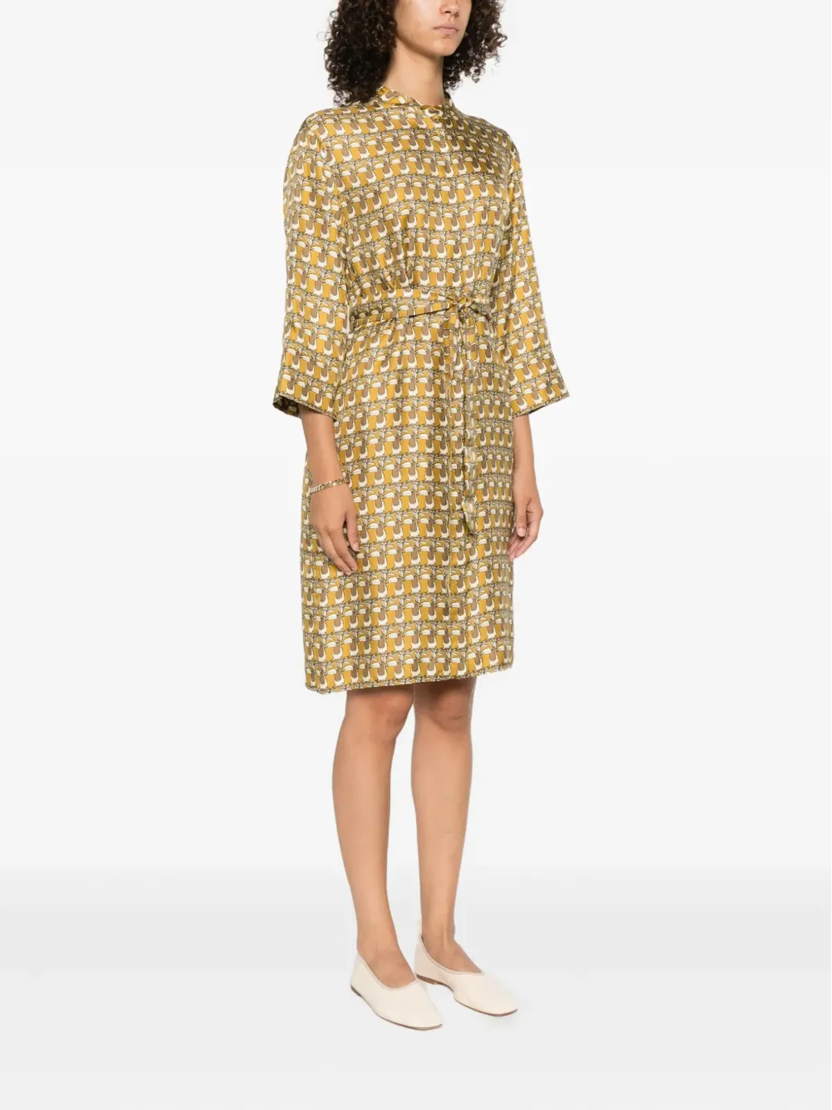 Max Mara トゥーカンプリント シルクドレス - 画像3