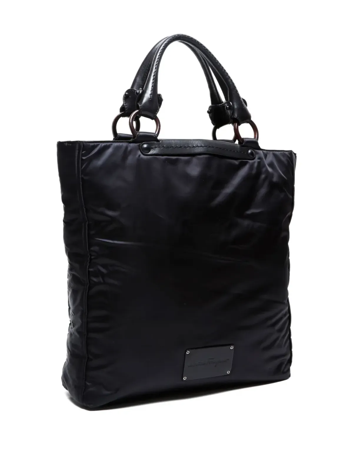 Ferragamo Pre-Owned ロゴパッチ トートバッグ - 画像3