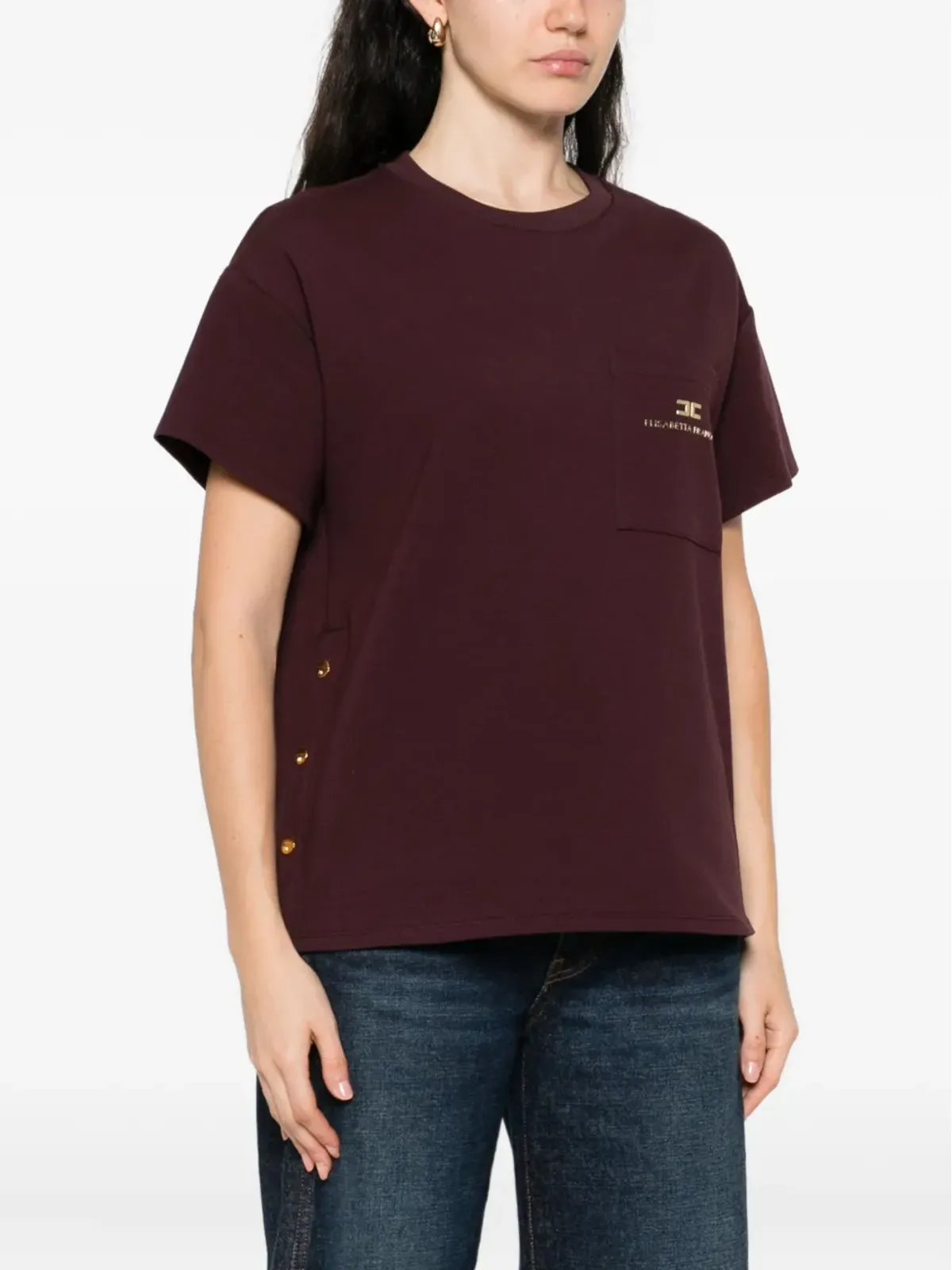 Elisabetta Franchi ロゴ文字入り Tシャツ - 画像3