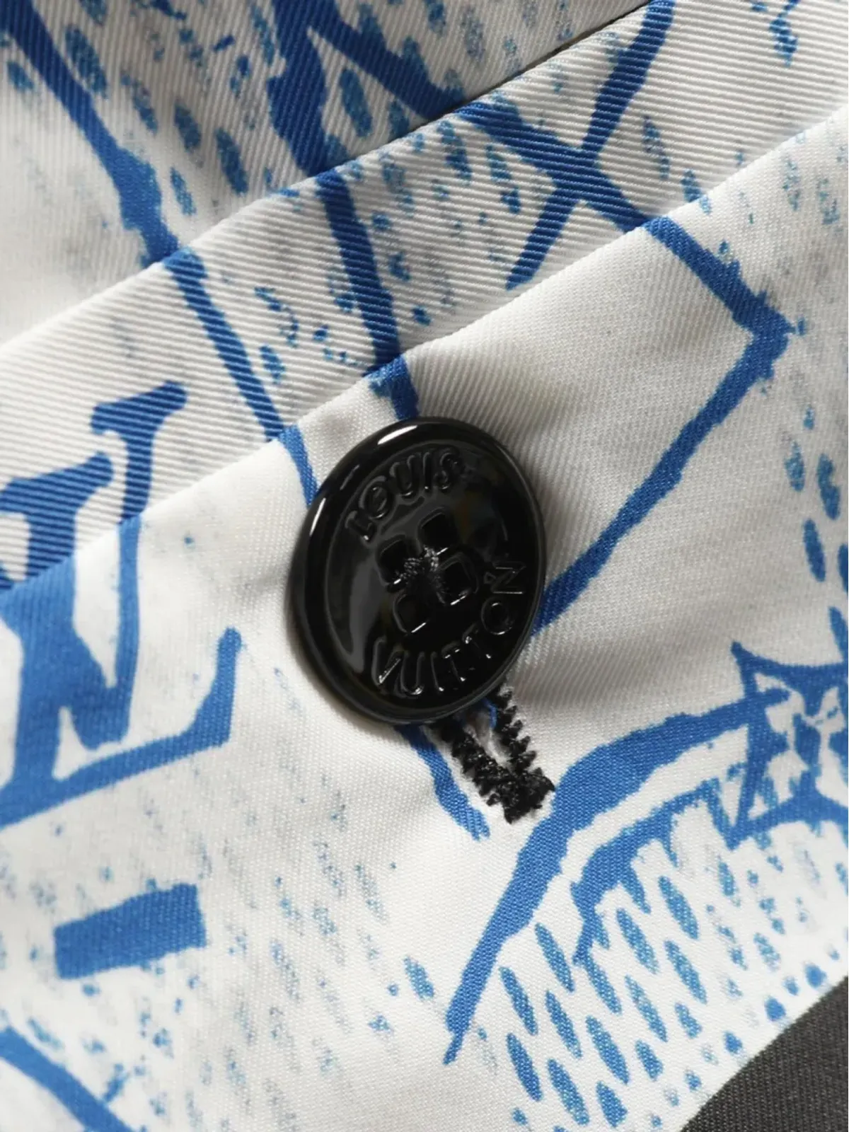 Louis Vuitton Pre-Owned プリントドローコード付きショーツ - ホワイト - 画像3