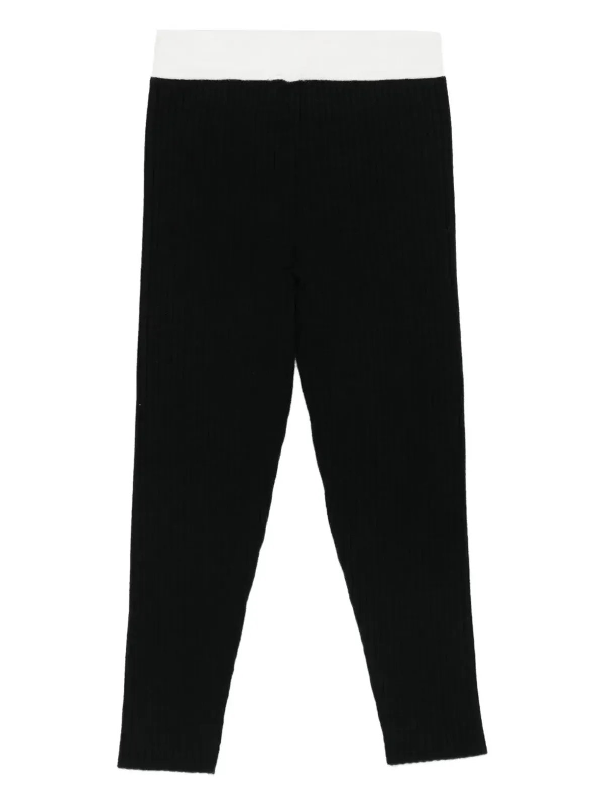 Elisabetta Franchi La Mia Bambina contrasting-trim leggings - Black - 画像2