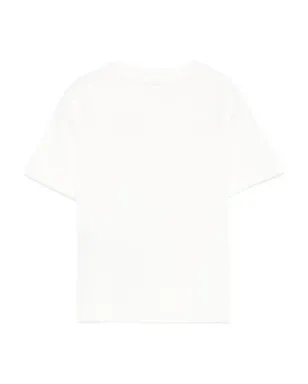Elisabetta Franchi La Mia Bambina ロゴ刺繍入り半袖Tシャツ - ホワイト - サムネイル2