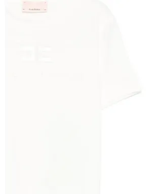 Elisabetta Franchi La Mia Bambina ロゴ刺繍入り半袖Tシャツ - ホワイト - サムネイル3
