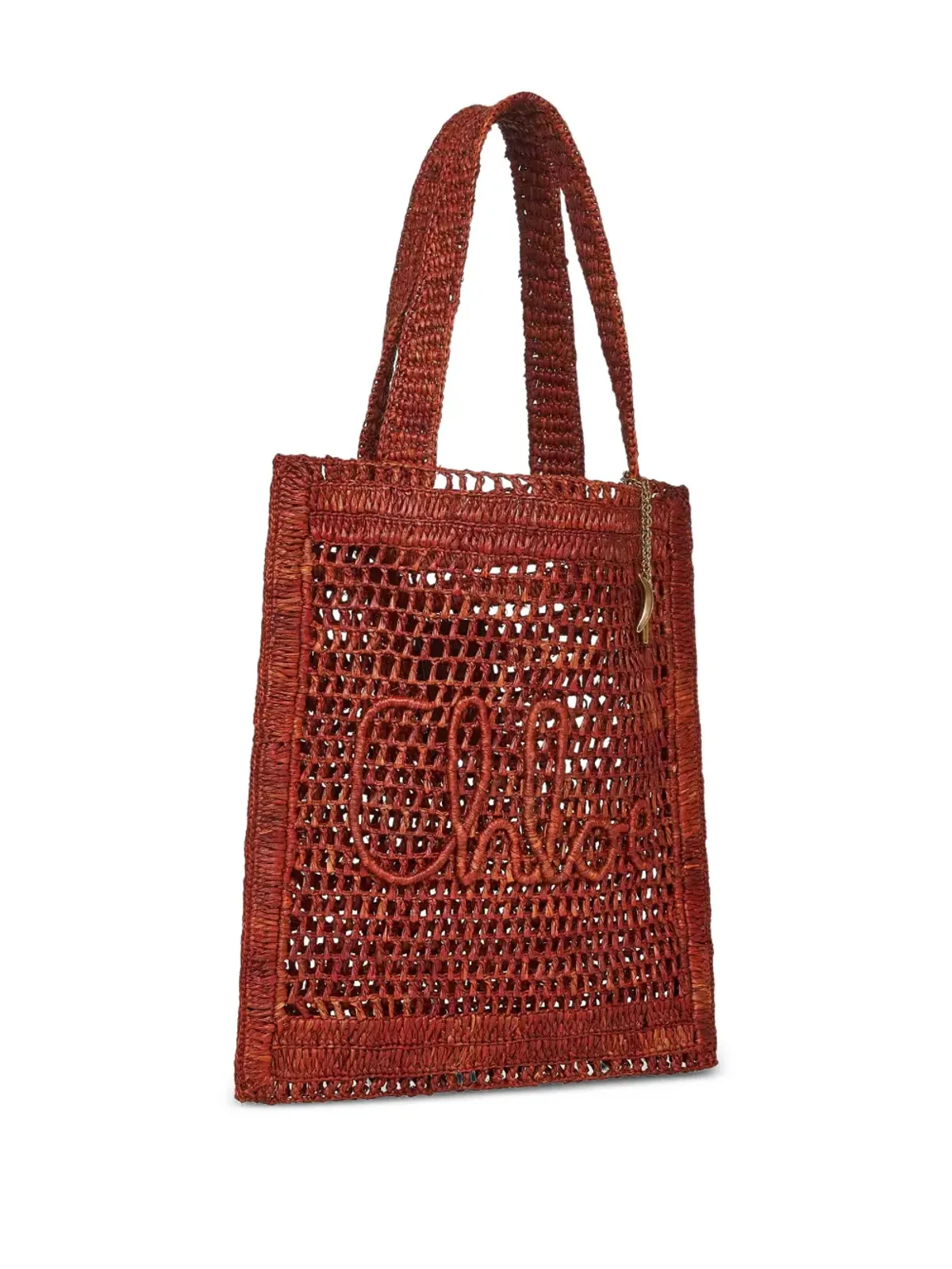 Chloé サマー・バナナ ラフィア トートバッグ - 画像3