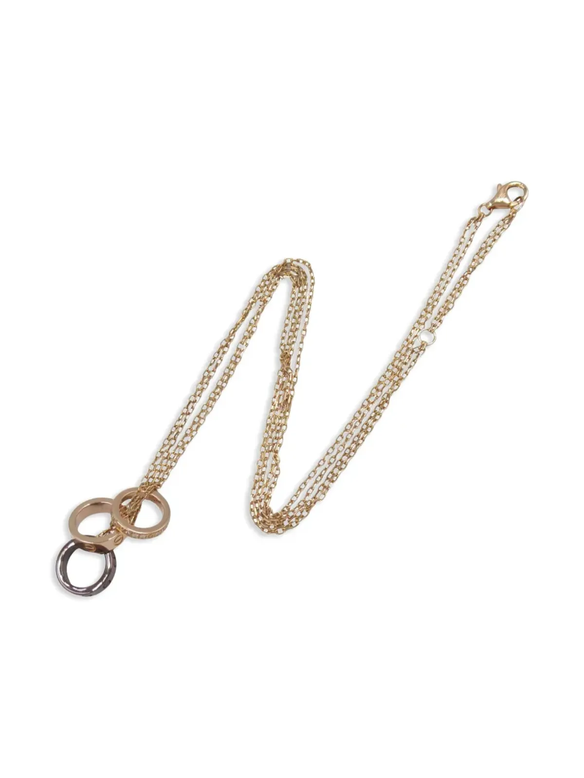 Cartier ラブ ダイヤモンド ネックレス 18Kローズゴールド - 画像1