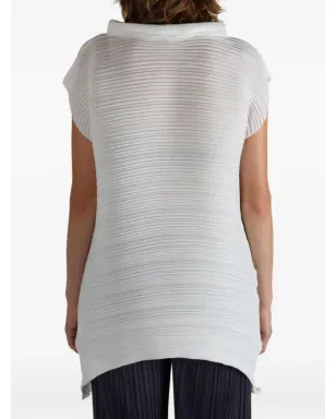 Pleats Please Issey Miyake アシンメトリーヘム プリーツトップ - サムネイル4