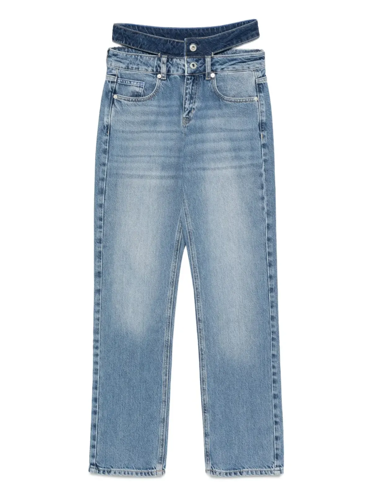 Karl Lagerfeld Jeans ストレートレッグサイドカットジーンズ - 画像1